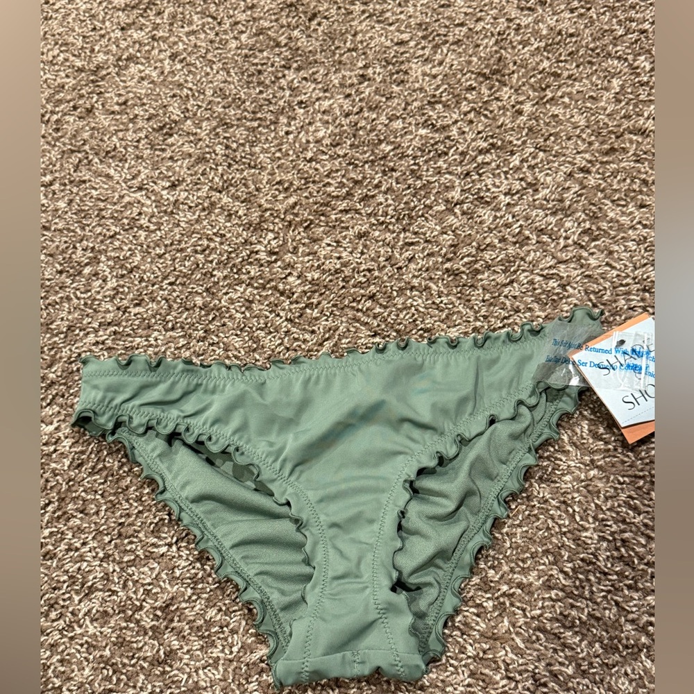 🍒Shade & Shore Green Bikini Bottom Classic Cut